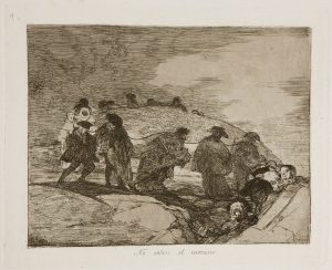 Los Desastres de la Guerra, Plate 70: No saben el camino (They do not know the way)