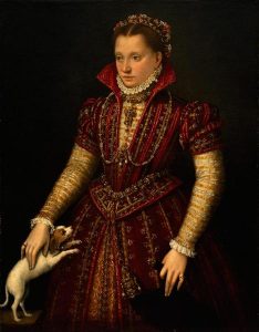 Lavinia Fontana, "Portrait Of A Noblewoman" Oil on Canvas, 1580