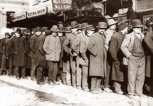 Bowery Bread Line During the Great Depression