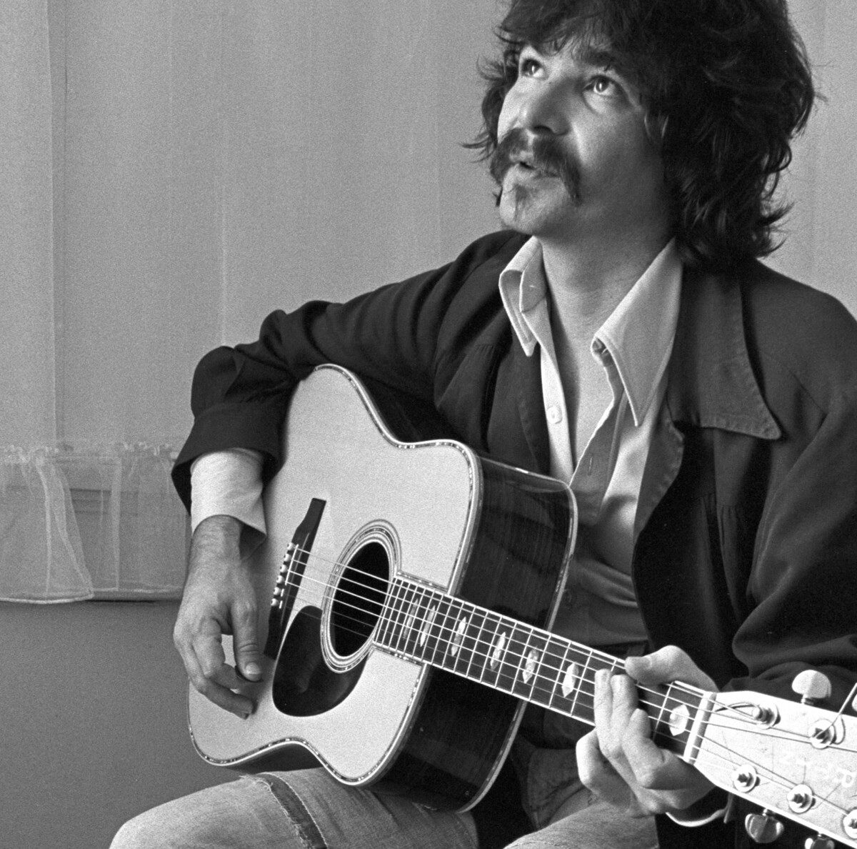 John Prine at an apartment on Briarcliff Road during John Prine on campus of Georgia State College - November 12, 1975 at Georgia State College in Atlanta, Georgia, United States. (Photo by Tom Hill/WireImage)